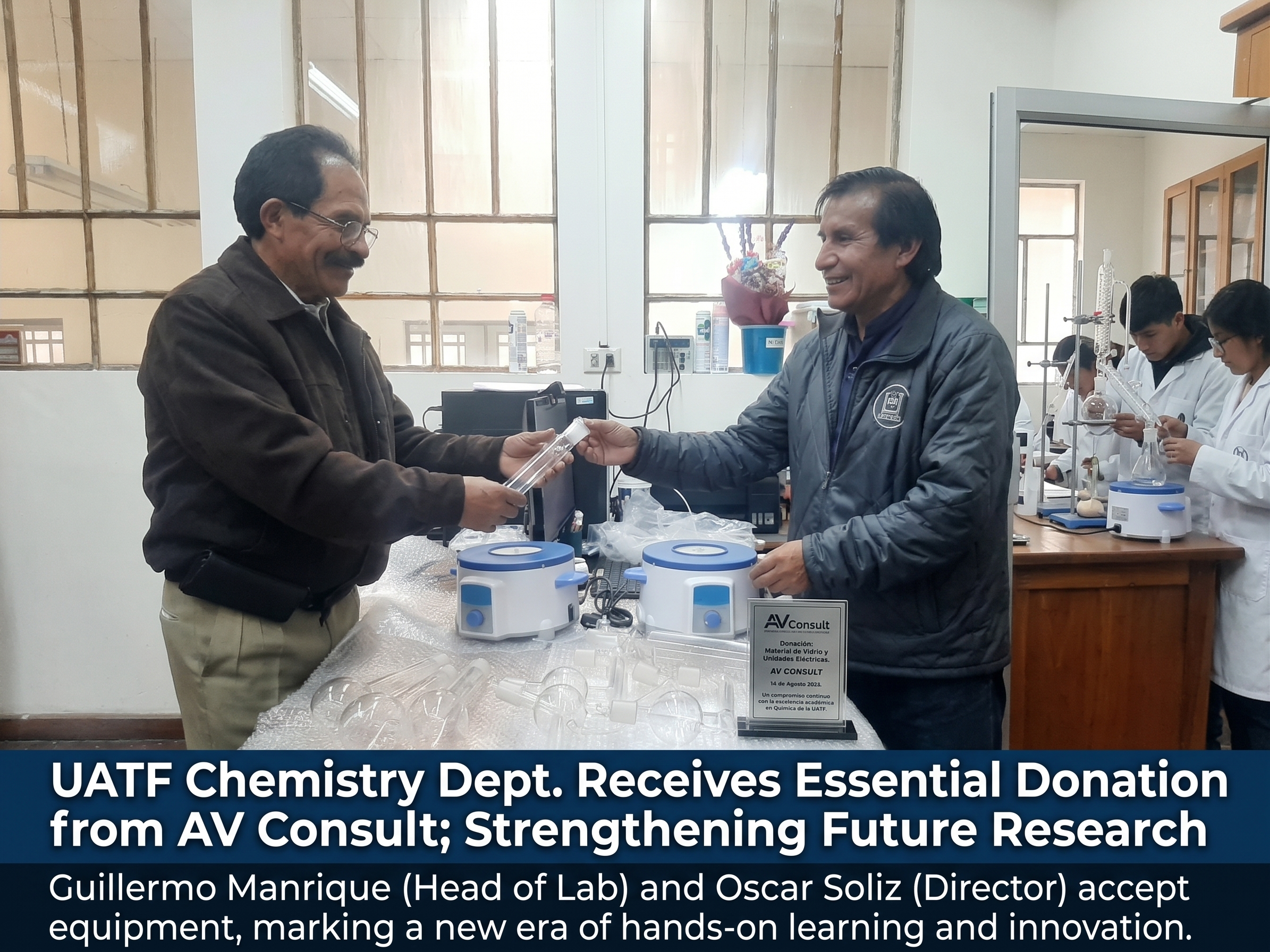 AV consult Enhances UATF Chemistry Department's Research Capabilities with  Laboratory Donation